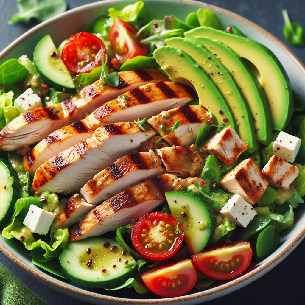 Grilled Chicken and Avocado Salad!
